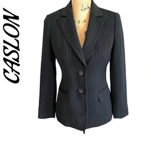 Caslon Pin Stripe Black Blazer​